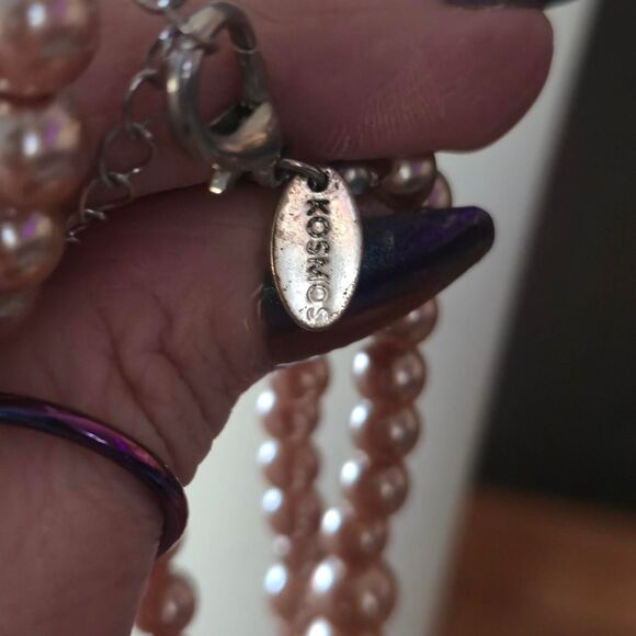 Vintage Women's Jewelry 3 strand necklace - Picture 3 of 4